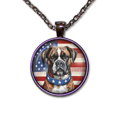 Patriotic Boxer Dog