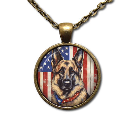 Patriotic German Shepherd