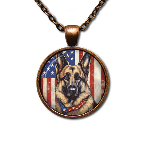 Patriotic German Shepherd