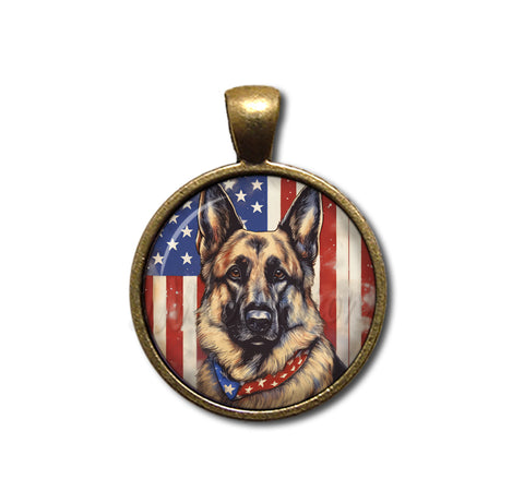 Patriotic German Shepherd