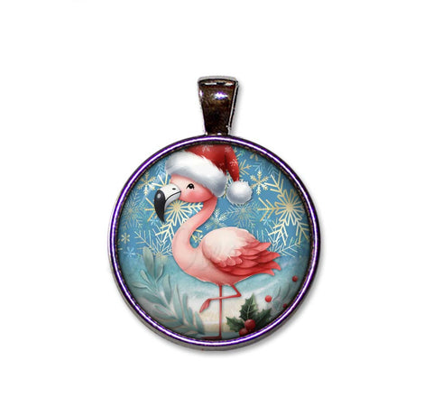 Pink Flamingo Santa Hat