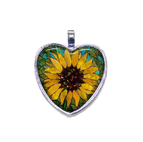 Faux Stained Glass Sunflower