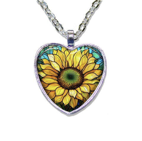 Faux Stained Glass Sunflower