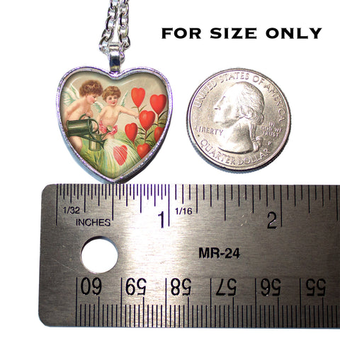 Cherubs Watering Heart Flowers