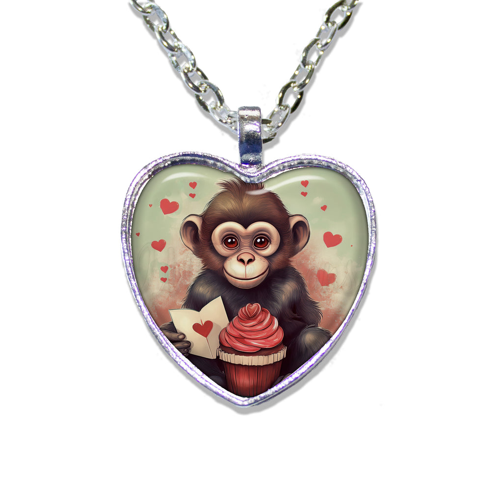 Valentine's Day Monkey with Cupcake