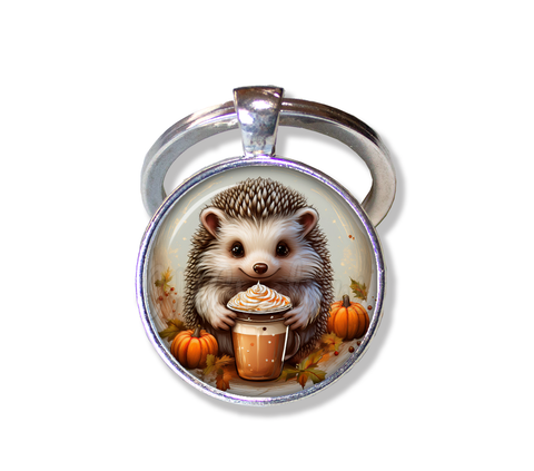 Autumn Hedgehog with Pumpkin Latte