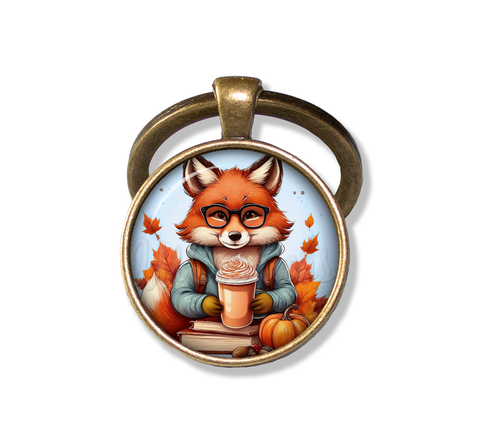 Autumn Fox with Pumpkin Latte