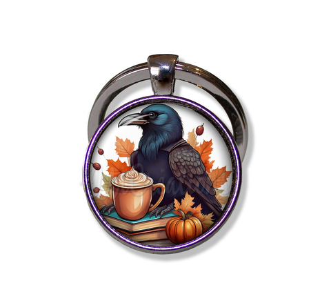 Autumn Raven with Pumpkin Latte