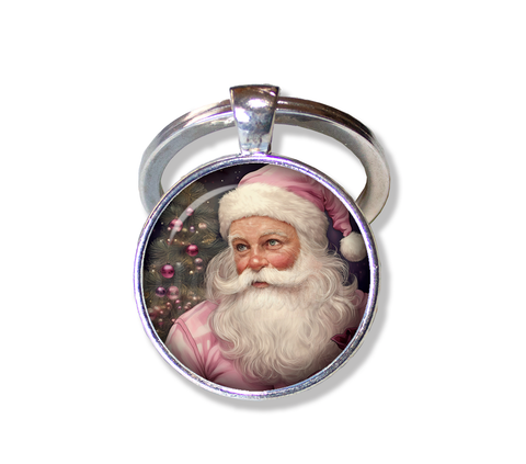 Shabby Chic Pink Santa Claus