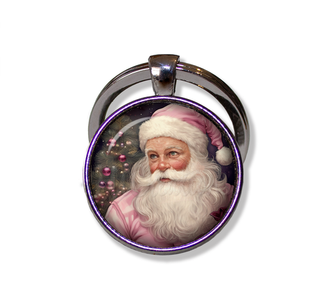 Shabby Chic Pink Santa Claus