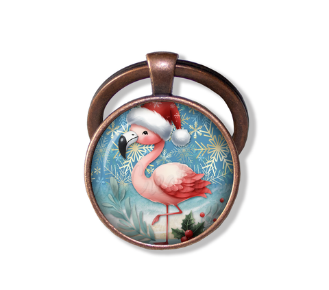 Pink Flamingo Santa Hat