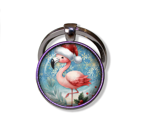 Pink Flamingo Santa Hat