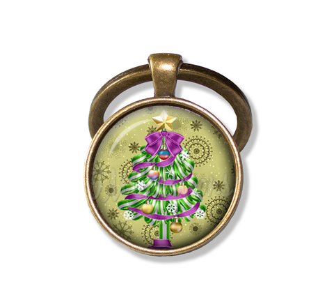 Green Purple Magical Christmas Tree