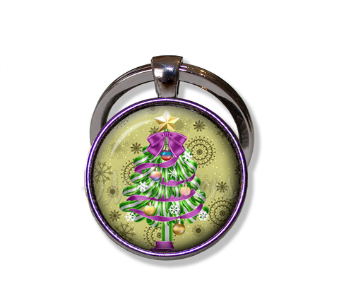 Green Purple Magical Christmas Tree