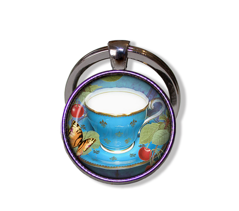 Pretty Blue Tea Cup