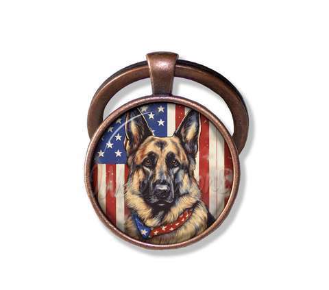 Patriotic German Shepherd