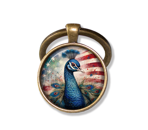 Patriotic Lovely Peacock Bird