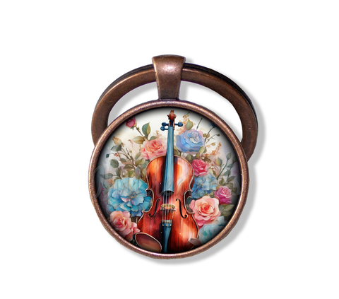 Colorful Shabby Chic Cello