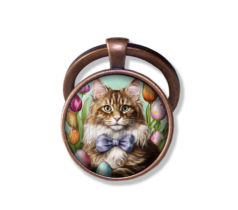 Easter Cute Maine Coon Cat
