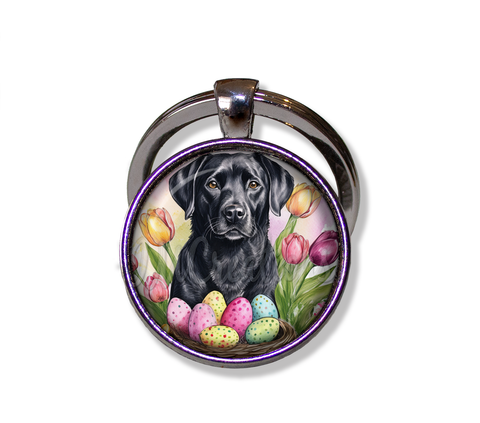 Easter Adorable Black Lab Dog