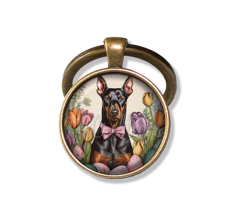 Easter Sweet Doberman Dog