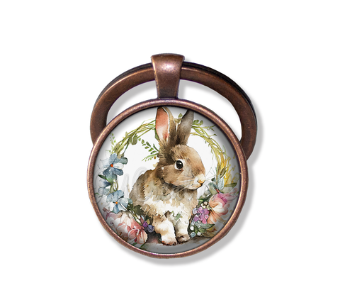 Shabby Chic Easter Rabbit and Wreath