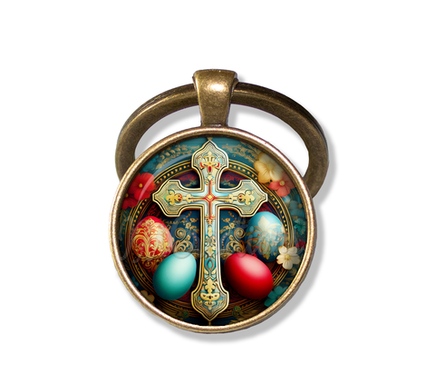 Beautiful Orthodox Cross and Eggs