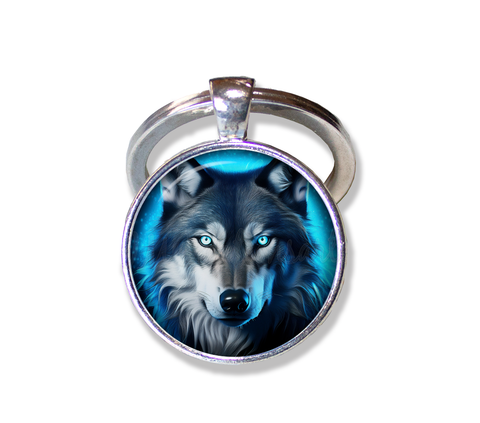 Glowing Wolf Face
