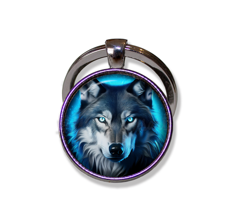 Glowing Wolf Face