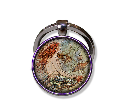 Vintage Art Mystical Mermaid