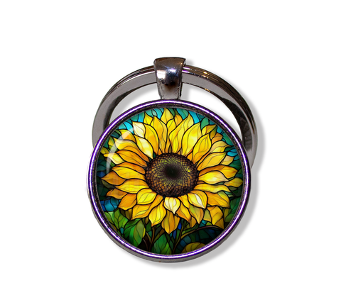 Faux Stained Sunflower