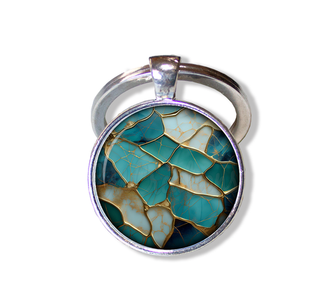 Faux Kintsugi Style Turquoise