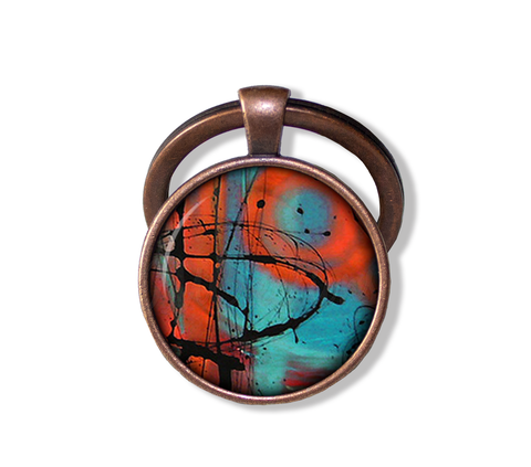 Abstract Splash Orange Blue