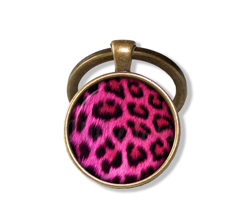 Leopard Animal Print Pattern (Fucshia)