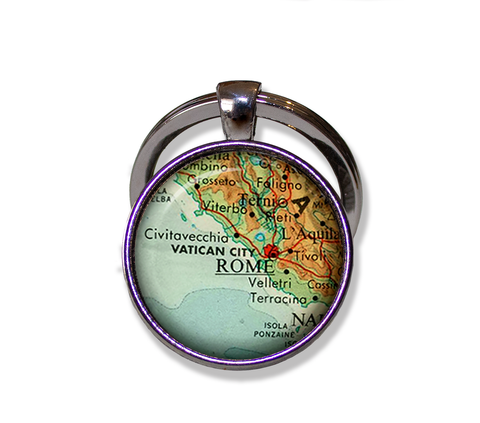 Vintage Rome Italy Map