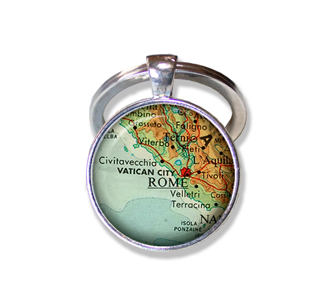 Vintage Rome Italy Map