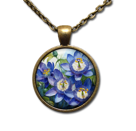 Art Nouveau Passion Flowers