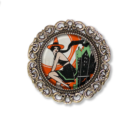 Retro Style Halloween FlyingWitch