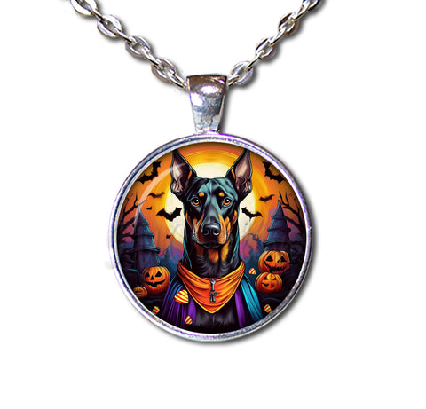 Halloween Doberman in Costume