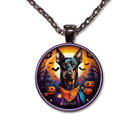 Halloween Doberman in Costume