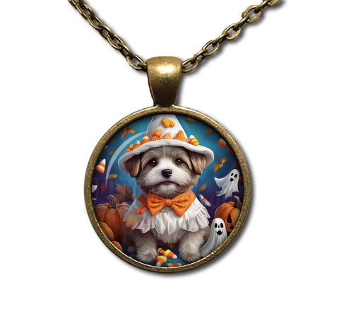 Halloween Cute Terrier Pup in Costume