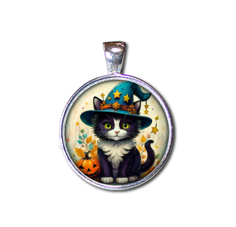Halloween Tuxedo Kitten in Costume