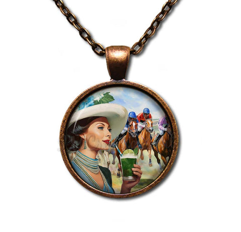 Vintage Style Horse Racing Mint Drink