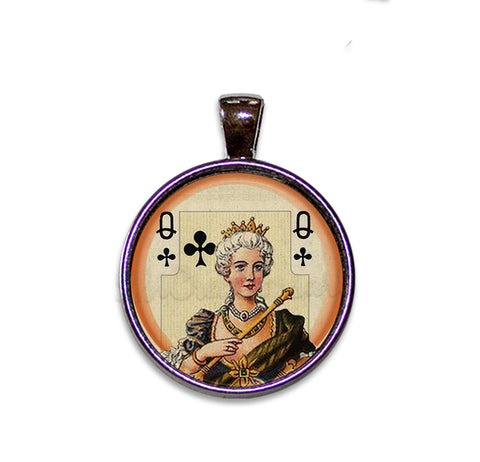 Queen of Clubs Victorian Playing Cards