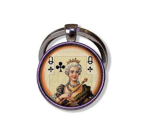 Queen of Clubs Victorian Playing Cards