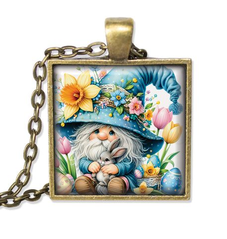 Cute Easter Gnome with Bunny