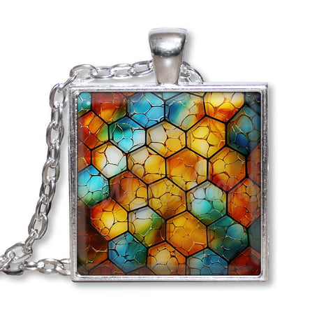 Honeycomb Bee Hive Colorful Pattern