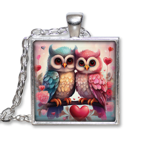 Beautiful Couple of Tree Owl Love