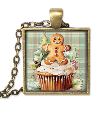 Gingerbread Man Cupcake