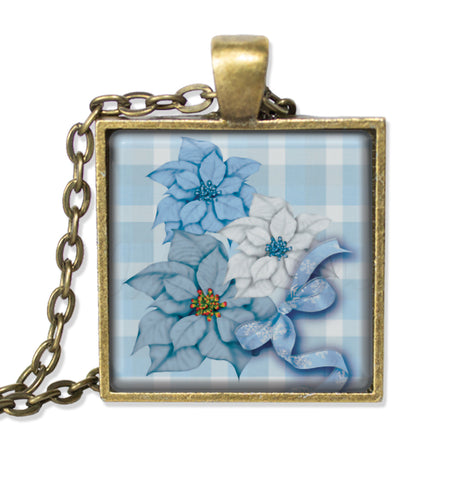 Blue Poinsettia Holidays